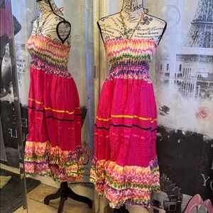 NWT Hot Pink Sleeveless Fiesta Dress